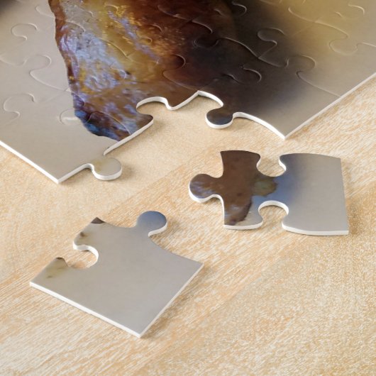 Petit déjeuner créatif gaufre de bacon puzzle (Côté)