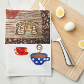 Petit-déjeuner cuisine serviette main (Quart Plié)