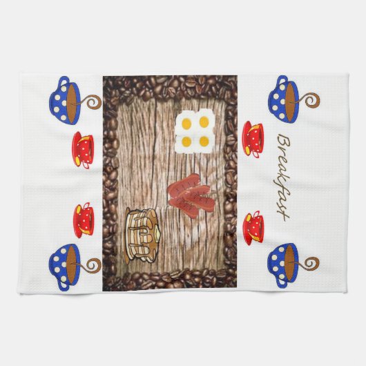 Petit-déjeuner cuisine serviette main (Horizontal)