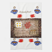 Petit-déjeuner cuisine serviette main (Vertical)