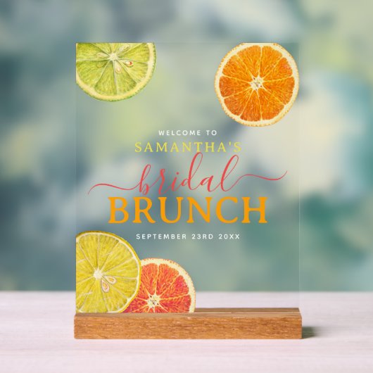 Petit déjeuner de mariage Citrus Lemon Orange (Neutre)