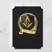 Petit-déjeuner de prière Freemason Invitation (Dos)