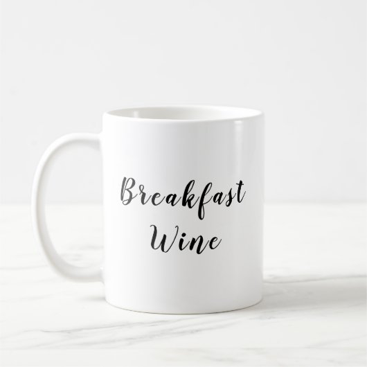 "Petit-déjeuner de vin" Mug (Gauche)