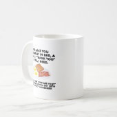 Petit déjeuner en Bed Funny Mug (Devant gauche)