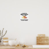 Petit déjeuner en Bed Funny Poster (Cuisine)
