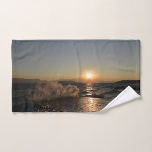 Petit-déjeuner en Croatie beau coucher de soleil