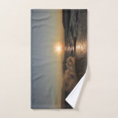 Petit-déjeuner en Croatie beau coucher de soleil (Serviette à main)