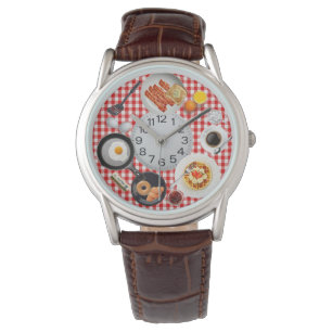 petit-déjeuner fantaisie goodies cuir montre
