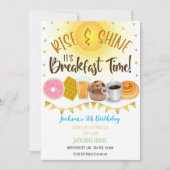 Petit déjeuner Invitation Anniversaire (Devant)