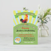 Petit-déjeuner léger et léger Invitation de fête d (Debout devant)