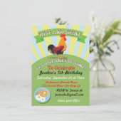 Petit-déjeuner léger et léger Invitation de fête d (Debout devant)