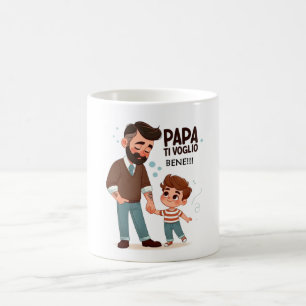 Petit-déjeuner mug dédié à papa