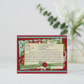 Petit-déjeuner Omelette CARTE RECEPE DE Noël (Debout devant)