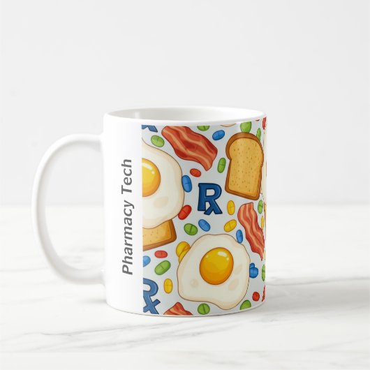 Petit-déjeuner personnalisé & RX Symbole Mug en ph (Gauche)