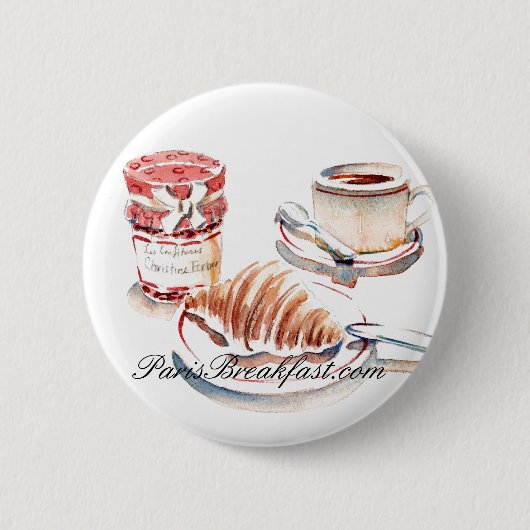 PETIT DEJEUNER-pin Ronde Button 5,7 Cm (Voorkant)
