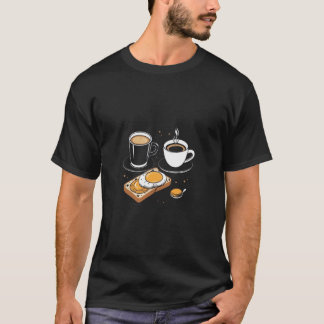 Petit Déjeuner T-Shirt Lover - Café, Thé, Oeufs