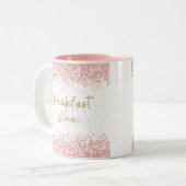 Petit-déjeuner Vin Drôle café Mug (Devant gauche)