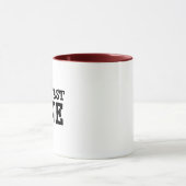 PETIT DÉJEUNER VINS FUNNY HUMOUR CAFÉ MUG (Centre)