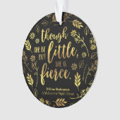 Petit d'or mais féroce William Shakespeare floral (devant)