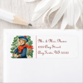 Petit Drummer Garçon Étiquettes de adresse de Noël (En situation)