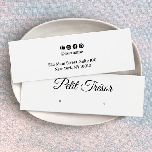 Petit écran d'oreille de script blanc