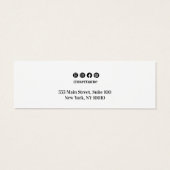 Petit écran d'oreille de script blanc (Dos)