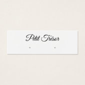 Petit écran d'oreille de script blanc (Devant)