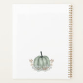 Petit Eléphant Cute Avec Planificateur Citrouille (Dos)