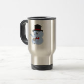 Petit éléphant dessin animé garçon voyage mug (Devant gauche)