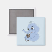 Petit éléphant garçon aimant dessin animé (Recto/Verso)