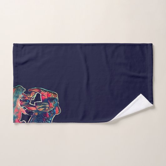 petit éléphant mignon  (Serviette à main)