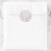 Petit éléphant {rose} | Stickers (Sac)