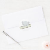 Petit éléphant {Vert} | Stickers (Enveloppe)
