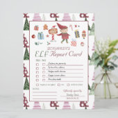 Petit Elf | Carte de rapport pour enfants (Debout devant)