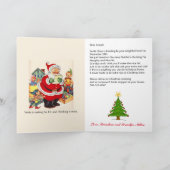 Petit-enfant Garçon ou fille Carte de Noël Nom et  (Intérieur)