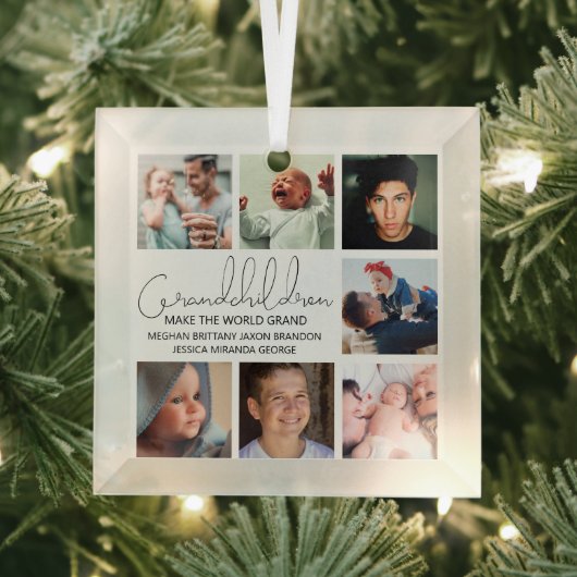 Petit-enfants moderne Photo Collage Ornement en ve (Insitu)