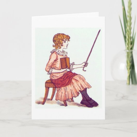 Petit enseignant, carte de voeux (Devant)