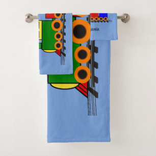 Petit Ensemble De Serviettes De Bain De Train