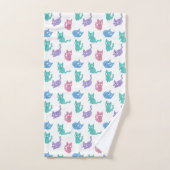 Petit ensemble de serviettes de chat (Serviette à main)