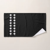 Petit ensemble de serviettes noir et blanc pour sa (Serviette à main)