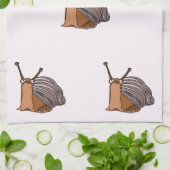 Petit Escargots Serviette de cuisine - Vos Couleur (Plié)