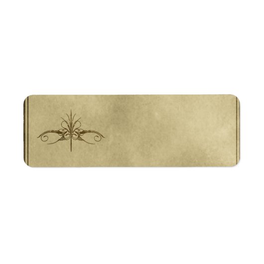 Petit Étiquette d'apposition décoratif (Devant)