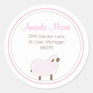 Petit Étiquette de adresse d'agneau