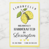 Petit Étiquette de bouteille Limoncello fait maiso (Étiquettes simples)