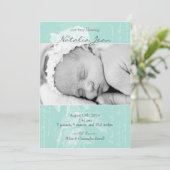 Petit Faire-part de naissance Bénédiction / Émerau (Debout devant)