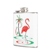 Petit flacon de Flamant rose de Noël rouge (Gauche)