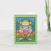 PETIT FROG HOPPY HALLOWEWEEN CARTE DE REMARQUE VER (Devant)