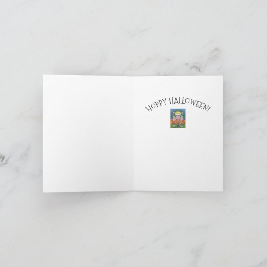 PETIT FROG HOPPY HALLOWEWEEN CARTE DE REMARQUE VER (Intérieur)