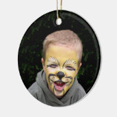 Petit Garçon Bleu Dots de train Frappes Ornement p (Gauche)