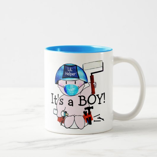 Petit garçon charpentier Stud Mug (Droit)